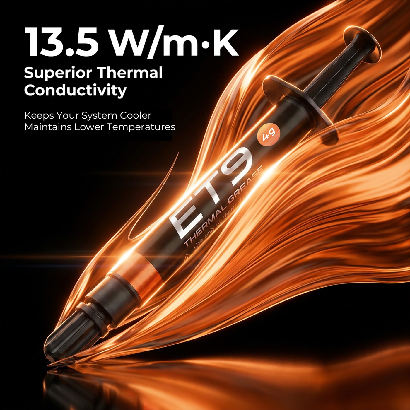 ET9 4g with orange thermal-flow graphics